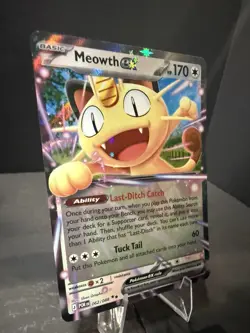 Meowth ex 062/088 Me03: Perfect Order Holo Double Rare Pokemon Team Rocket NM - Image 2