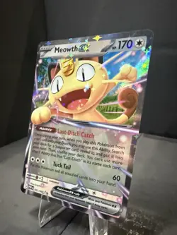 Meowth ex 062/088 Me03: Perfect Order Holo Double Rare Pokemon Team Rocket NM - Image 3