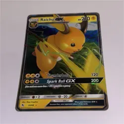 The Pokemon Company Pokemon Raichu GX Hidden Fates 20/68 Ultra Rare Holo English - Image 1
