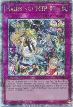 Yugioh! LP Maliss C MTP-07 - CRBR-EN022 - Quarter Century Secret Rare - 1st Edit - Image 1