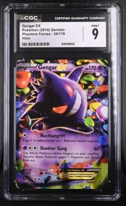 Pokemon Karte Gengar EX 34/119 XY - Phantom Forces Ultra Rare PSA CGC 9 Deutsch - Image 1