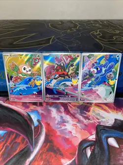 Pokemon TCG First Partner Illustration Collection Alola: Rowlet, Litten, Popplio - Image 1