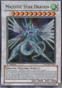 Yugioh! LP Majestic Star Dragon - SOVR-EN040 - Ultra Rare - Unlimited Edition Li - Image 1