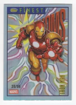 2026 Topps Finest Fantastic Four- Tribute to Finest- Iron Man- 39/96 - Image 1