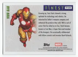 2026 Topps Finest Fantastic Four- Tribute to Finest- Iron Man- 39/96 - Image 2