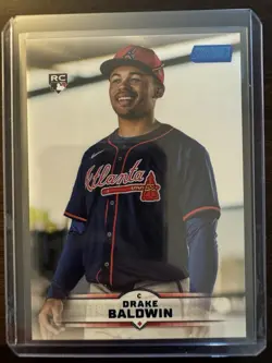 Drake Baldwin RC Blue Foil 2025 Topps Stadium Club #61 Atlanta Braves SSP - Image 1