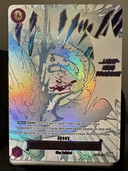 One Piece OP15-077 Lightning Dragon Alt Art Parallel Foil NM/M Pack Fresh - Image 1