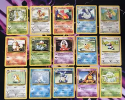 Base Set Pokemon Vintage Card Bundle Job Lot Rare Uncommon and Common WOTC 1999 - Image 2
