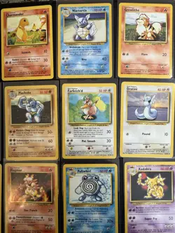 x25 Pokemon Base Set Vintage Card Bundle Job Lot Original 1999 Mixed Cards LP - Image 4