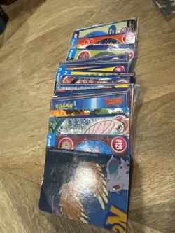 Vintage Pokemon Topps Card Lot 1999 PokeTrivia TV Animation Mewtwo Movie Cards - Image 1