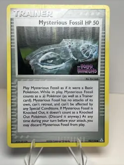 LP Mysterious Fossil 92/110 Reverse Holo Holon Phantoms AUTHENTIC Pokemon Card - Image 1
