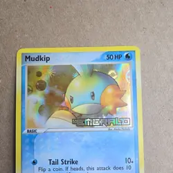 Pokemon Mudkip 50 HP Holo Rare EX Emerald 56/106 Basic Nintendo 2005 Card - Image 4