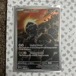 Pokemon Paldean Tauros 218/193 Sv02: Paldea Evolved Illustration Rare Holo Card - Image 1