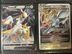 Pokemon TCG Arceus V & VSTAR METAL Card Set - 122/172 123/172 UPC Exclusive NM - Image 1