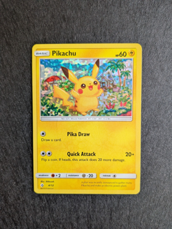McDonald's Pikachu 2018 Holo 4/12 Pokemon Card Promo NM - Image 1