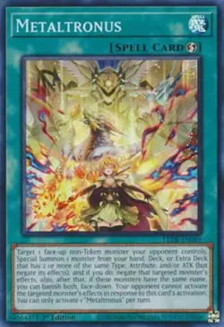 Yugioh! LP Metaltronus - LEDE-EN069 - Super Rare - 1st Edition Lightly Played, E - Image 1