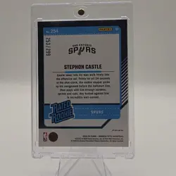 2024-25 Panini Donruss Optic Stephon Castle Orange Prizm /299 #254 Spurs - Image 2