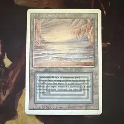 Magic the Gathering Revised Edition Dual Land Underground Sea MP - Image 1