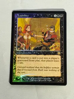 MTG FOIL Liability Mercadian Masques Magic the Gathering - Image 1