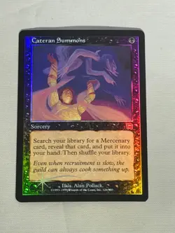 MTG FOIL Cateran Summons Mercadian Masques Magic the Gathering - Image 1