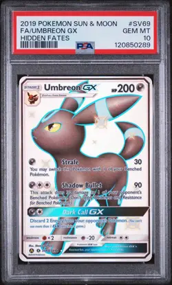 Pokemon Umbreon GX SV69 PSA 10 Hidden Fates - Image 3
