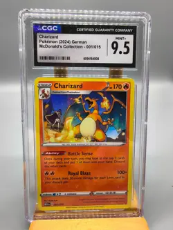 Charizard #1 (Pokemon McDonalds 2024 German) Grade 9.5 MINT+ - Image 1
