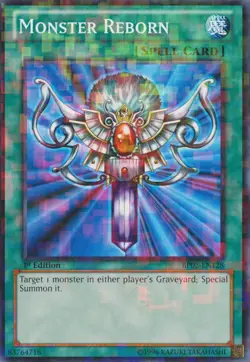 Yugioh! LP Monster Reborn - BP02-EN128 - Mosaic Rare - 1st Edition Lightly Playe - Image 1