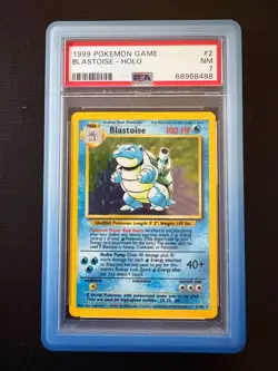 1999 POKEMON BASE SET #2/102 BLASTOISE HOLO PSA 7 - Image 1