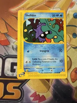 Pokemon Shellder Common Normal Expedition 129/165 NM - Image 1