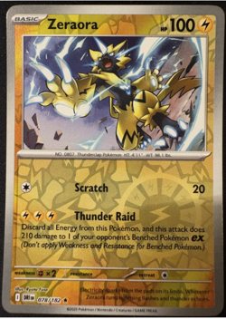Zeraora - 078/182 - Destined Rivals - Reverse Holo Rare - NM/M - Image 1