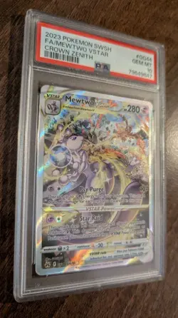 Mewtwo Vstar GG44/GG70 Crown Zenith Pokemon TCG PSA 10 Gem Mint - Image 3