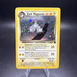 Dark Magneton 11/82 - Team Rocket Unlimited WOTC Pokemon TCG LP Swirl -j - Image 1