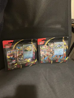 Pokemon TCG: Set of 2 x 2 Mega Evolution 3 Pack Blister Golduck &Psyduck - Image 3