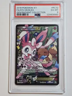 Pokemon XY Generations Sylveon EX Full Art RC32 PSA 6 - Image 1