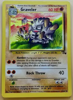 Graveler 37/62 – Fossil (Unlimited) – LP – 1999 Pokemon TCG - Image 1