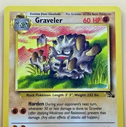 Graveler 37/62 – Fossil (Unlimited) – LP – 1999 Pokemon TCG - Image 2