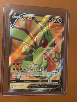 Pokemon Flygon V Ultra Rare Full Art Holo Brilliant Stars 164/172 220 HP - Image 1