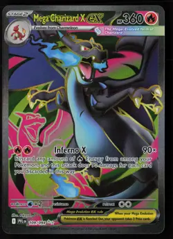 Mega Charizard X ex 109/094 Ultra Rare Phantasmal Flames Pokemon Near Mint - Image 1
