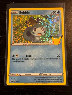 POKEMON MCDONALD'S 25TH ANNIVERSARY PROMOS SOBBLE 024/025 PROMO HOLO NM - Image 1