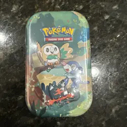 Pokemon TCG Celebrations Mini Tin Rowlet Popplio Litten Pikachu 2021 210-80937 - Image 1