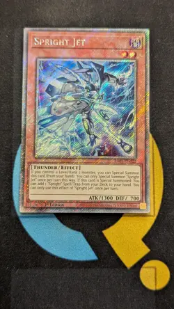 RA05-EN022 Spright Jet Platinum Secret Rare 1st Ed YuGiOh - Image 1