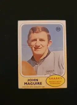 SCANLENS 1970 RUGBY LEAGUE CARD #22 CRONULLA SUTHERLAND SHARKS JOHN McGUIRE - Image 1