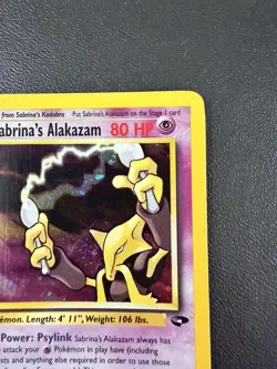 Sabrina's Alakazam 16/132 Pokemon TCG Gym Challenge Unlimited Holo Rare LP/NM - Image 5
