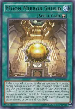 Yugioh! LP Moon Mirror Shield - CROS-EN081 - Rare - Unlimited Edition Lightly Pl - Image 1