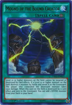 Yugioh! LP Mound of the Bound Creator - DRL3-EN053 - Ultra Rare - 1st Edition Li - Image 1