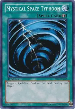 Yugioh! LP Mystical Space Typhoon - BP01-EN068 - Common - 1st Edition Lightly Pl - Image 1