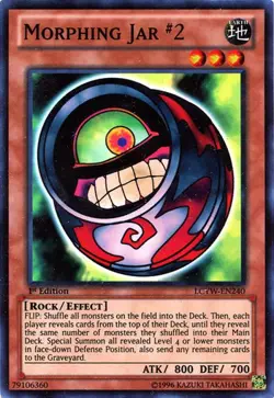 Yugioh! LP Morphing Jar #2 - LCYW-EN240 - Super Rare - 1st Edition Lightly Playe - Image 1