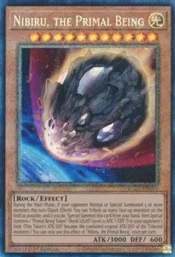 Yugioh! LP Nibiru, the Primal Being - RA01-EN015 - Prismatic Collector's Rare - - Image 1