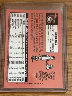 1999 Topps Finest 1969 Topps Nolan Ryan Reprints Nolan Ryan #2 NY Mets - Image 2