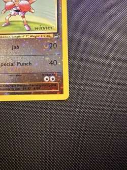 Hitmonchan Reverse Holo Best of Game 2 "WINNER" Stamped 2002 Pokemon TCG #2 - NM - Image 4